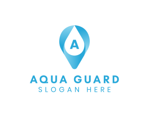 Aqua Water Droplet logo design