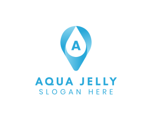 Aqua Water Droplet logo design