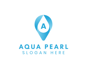 Aqua Water Droplet logo design