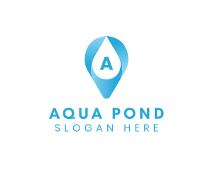 Aqua Water Droplet logo design