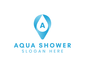 Aqua Water Droplet logo design