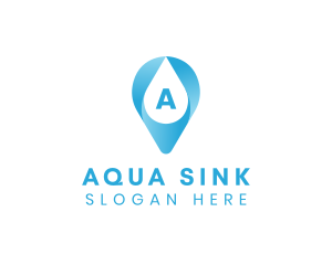 Aqua Water Droplet logo design