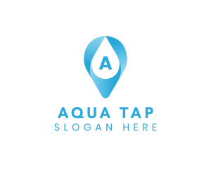 Aqua Water Droplet logo design