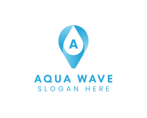 Aqua Water Droplet logo design