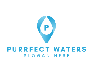 Aqua Water Droplet logo design