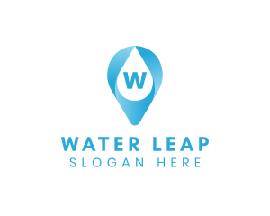 Aqua Water Droplet logo design