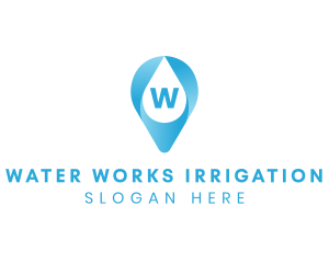 Aqua Water Droplet logo design