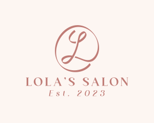 Beauty Salon Letter L logo design