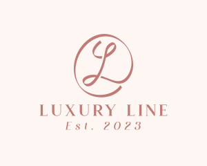 Beauty Salon Letter L logo design