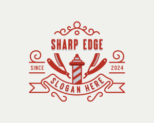 Grooming Razor Barbershop logo design