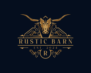 Bull Farm Horn logo design