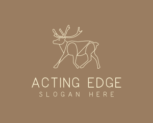 Stag Buck Wildlife logo design