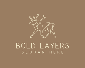 Stag Buck Wildlife logo design