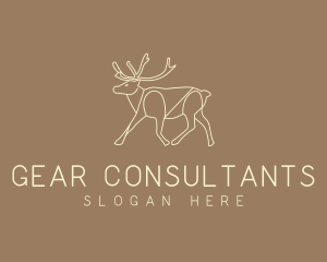 Stag Buck Wildlife logo design