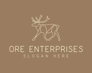 Stag Buck Wildlife logo design