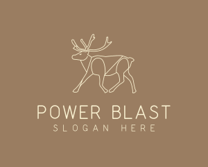 Stag Buck Wildlife logo design