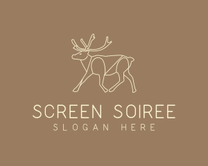 Stag Buck Wildlife logo design