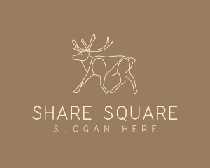 Stag Buck Wildlife logo design