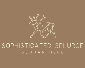 Stag Buck Wildlife logo design