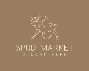 Stag Buck Wildlife logo design