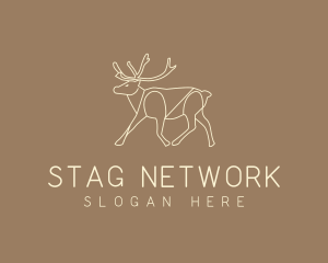 Stag Buck Wildlife logo design