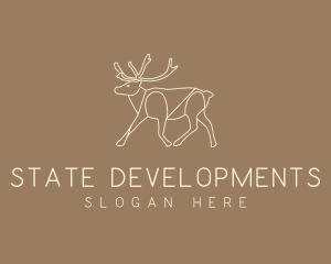 Stag Buck Wildlife logo design