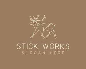 Stag Buck Wildlife logo design