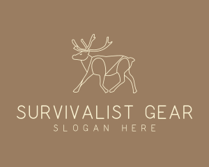 Stag Buck Wildlife logo design