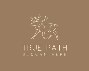 Stag Buck Wildlife logo design