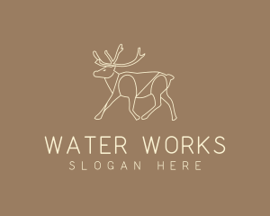 Stag Buck Wildlife logo design