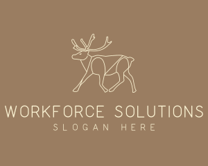 Stag Buck Wildlife logo design