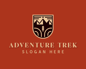 Adventure Mountain Hiker logo design