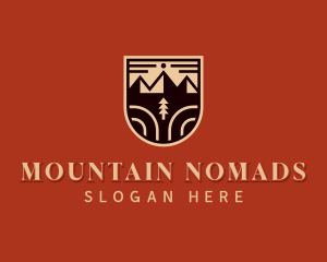 Adventure Mountain Hiker logo design