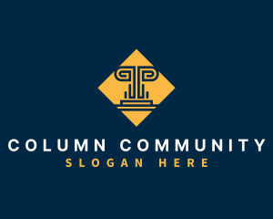 Modern Greek Column logo