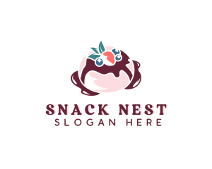 Sweet Blueberry Pastry logo design