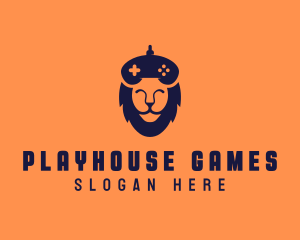 Lion Game Controller logo design