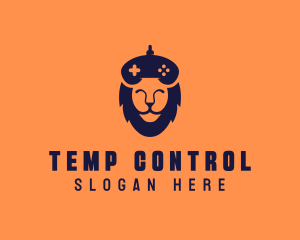 Lion Game Controller logo design