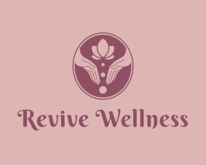 Hand Wellness Massage logo design