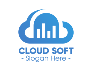 Cloud Data Statistics  logo design