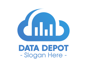 Cloud Data Statistics  logo design