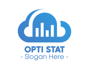 Cloud Data Statistics  logo design