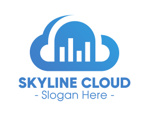 Cloud Data Statistics  logo design