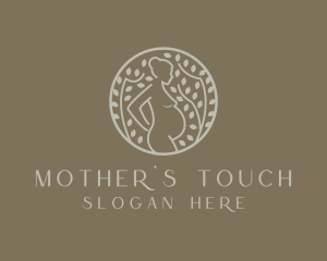 Pregnant Mother Nature logo design