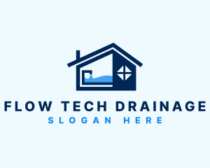 House Sink Faucet logo design