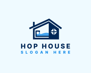 House Sink Faucet logo design