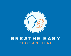 Coughing Person Transmission logo design