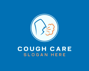 Coughing Person Transmission logo design