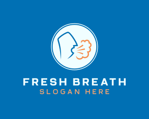 Coughing Person Transmission logo design