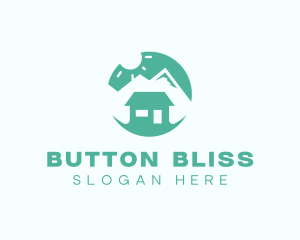 Mountain Peak Cabin Home logo design