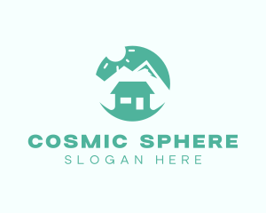 Mountain Peak Cabin Home logo design